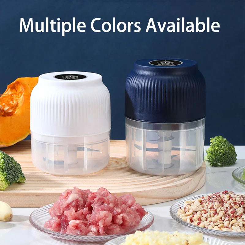 CasaVera 250ml Mini Wireless USB Rechargeable Electric Vegetable Chopper