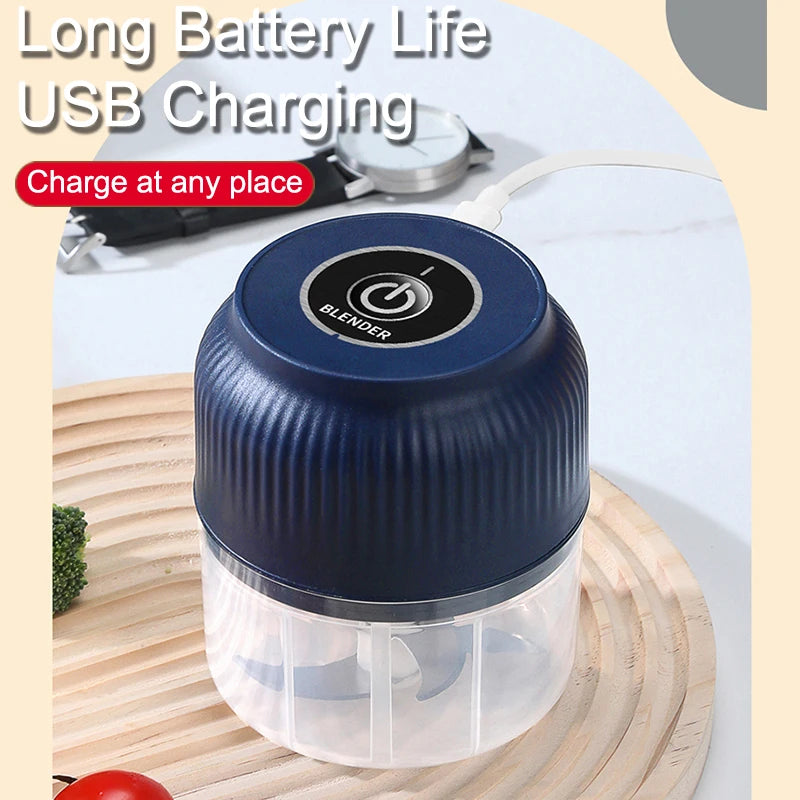 CasaVera 250ml Mini Wireless USB Rechargeable Electric Vegetable Chopper