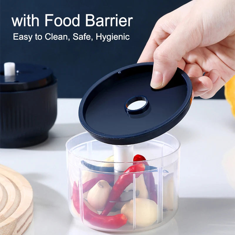 CasaVera 250ml Mini Wireless USB Rechargeable Electric Vegetable Chopper